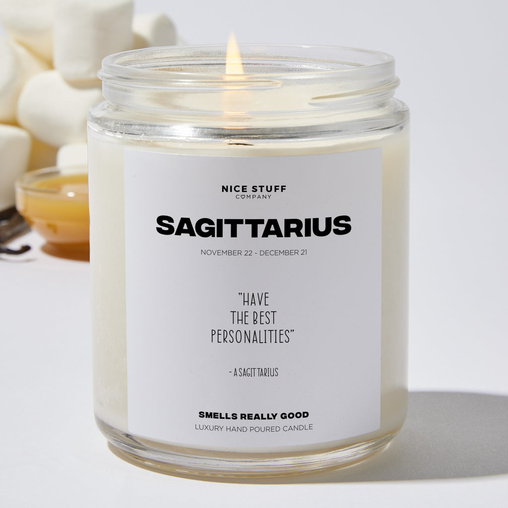 Have the best personalities - Sagittarius Zodiac Luxury Candle Jar 35 Hours