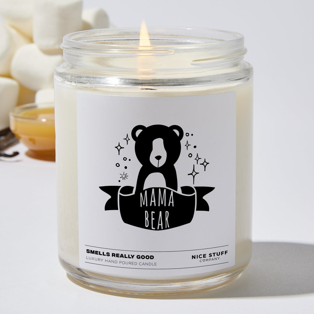 Mama Bear  - Funny Luxury Candle Jar 35 Hours