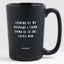 Looking at My Husband I Think Damn He is One Lucky Man - Valentine's Gifts Matte Black Coffee Mug