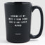 Looking at My Wife I Think Damn She is One Lucky Woman - Valentine's Gifts Matte Black Coffee Mug