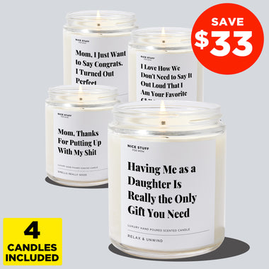 Treat Your Mom Bundle From The Best Daughter (4 Candles)